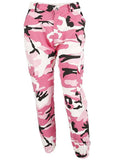 Yooulike Pink Women's Joggers Cargo Pants Camouflage High Waist Hip-Hop Leisure Sports Weekend Fashion Casual Long Sweatpants