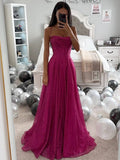 Yooulike A-Line Prom Glittering Dress Cowl Neck Bronzing Spaghetti Straps Sleeveless Elegant Evening Party Ceremony Maxi Dress