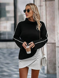 Yooulike Plain Pullover Sweaters for Women Thick Thread Pullover High Neck Long Sleeve Elegant Chic Turtleneck Sweaters