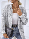 Yooulike Women Fuzzy Knit Hoodie Jacket Zipper Long Sleeve Hooded Sweater Casual Loose Chic Winter Fall Cardigans