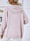 Yooulike Women Fuzzy Knit Hoodie Jacket Zipper Long Sleeve Hooded Sweater Casual Loose Chic Winter Fall Cardigans